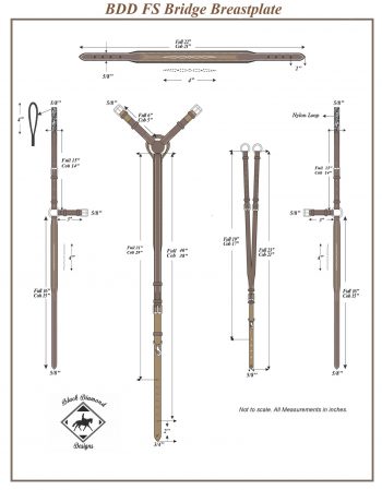 Fancy Stitch Bridge Breastplate - Image 2