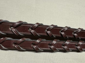 Traditional Fancy Stitch Laced Reins - Image 6