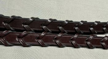 Traditional Fancy Stitch Laced Reins - Image 5